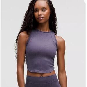 NWT Lululemon soft Sueded Crewneck Cropped Tank